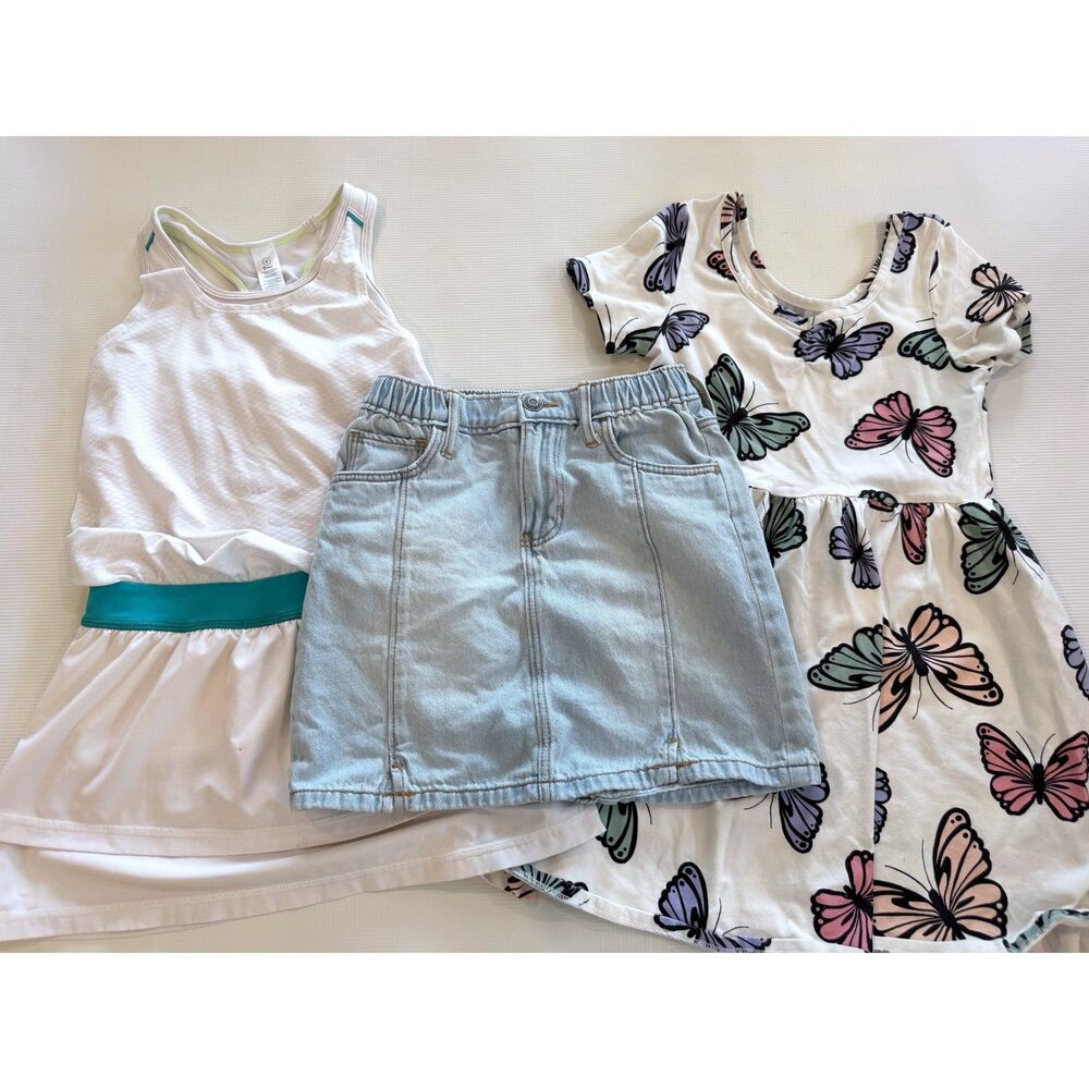 Ivivva FabKids LC Lauren Conrad Girls 7 8 Summer Dress Skirt Skort 3 Pc Lot